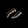 Korean version of high-end Jewelry Dangle & Chandelier drama with the same rhinestone long bride earrings Valentine's Day birthday bridesmaid