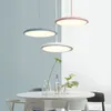 Lampada a sospensione a LED di design italiano UFO Lampada a sospensione di design a piastra rotonda Lampada a sospensione per tavolo da pranzo con isola da cucina