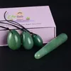 بيض يوني المحفور مع مربع هدية الحجر الطبيعي Nephrite Jade Massage Ball Kegel تمرين الحوض العضلات المهبلية