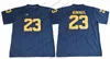 NCAA MICHIGAN WOLVERINES第21位ティミヤカブートカ23 Tyree Kinnel 26 Jourdan Lewis 28 Fitzgerald Toussaint 52 Mason Cole White Blue Jersey