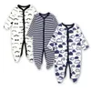 ベビー服生まれたばかりの幼児の幼児のフットローマン長袖ジャンプスーツ睡眠演劇3 6 9 12ヶ月の綿の赤ちゃん男の子の女の子の服