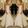 2020 neue einfache Graceful Elfenbein-Taft Einfache Nixe-Hochzeits-Kleid-Schatz Günstige Brautkleider Brautkleider vestidos de novia