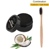 Teeth Whitening Bamboo Charcoal Toothbrush Soft-bristle Wooden Tooth Brush Tooth Powder Oral Hygiene Cleaning