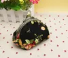 3 stks Coin Portemonnees Dames Canvas Leuke Floral Printing Min Clutch Wallet 7 Colors