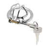 OLO Penis Rings Sex Toys for Man Anti-masturbation Penis Lock Stainless Steel Male Chastity Device Small Cock Cage T200525