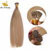 I Tip Pre-Bonded Hair Extensions Black Bruin Blonde Kleur Hoogwaardige Humanhair