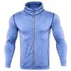 새로운 남자 스포츠 까마귀 스웨터 체육관 피트니스 훈련 겉옷 재킷 남성 압축 조깅 운동 크로스 피트 의류