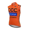 CCC Team Cycling Jersey sans manches VTT Bike Tops Road Racing Vest Sports de plein air Uniforme été respirant vélo chemises Ropa Ciclismo S21050559