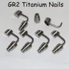 90 bucket titanium nail 10mm 14mm 18mm male female gr2 titanium nail dabber for oil dab rigs glass bong smoking water pipes2111285