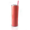 20oz Skinny Tumblers Rostfritt Stål Tumbler Dubbel Vägg Kaffe Kopp Vakuum Isolering Vattenflaska Isolering Drinking Cup