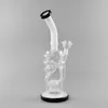 Top quality 12 inches glass bong oil rig recycler filter glass water pipe with 14mm male joint