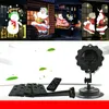 Kerstprojector gazon licht 4 patronen led laser sneeuwvlok waterdichte disco fase thuis tuin xmas bruiloft anime filmlicht