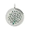 Stainless Steel Hollow 316L Necklace Jewelry Elegant Tree Fashion Pattern Health Perfume Aroma Pendant