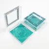 吹き合いまつげの包装箱ダイヤモンドのキラキラ正方形の偽まつげ箱箱の収納ケースプラスチック箱HHA1277