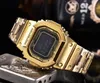 Retail Sports Led Luxury Digital Watch 38mm Silicone Steel Belt Thin Electronic Watches Women Men205C