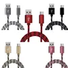 2.1a 1m 3ft 2m 6ft 3M 10ft Fast Charger Metal Fraided Wire Sync Data Charge Type-C Кабель для смартфона Micro USB