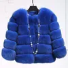 Kvinnors Faux Fur Fur Coat Ny Slim Short Stitching Jacket Fashion Suede Jacket Multi-Color Joker Top