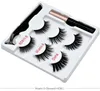 Eyeliner magnetici per ciglia finte Magnet Eye lash Set 3 paia di ciglia Eyeliner Pinzetta nave 3set7219642