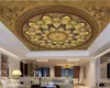 Vivas 3D Wallpaper estilo europeu rodada flor Sala Quarto Zenith Silk Mural Wallpaper