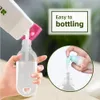 50 ml Travel Plastic Clear KeyChain Hand Sanitizer Bottle Refillable Tomma flaskor Portable Squeeze Containers med Flip Cap