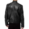 Motocycle Jacket 2020 Men Trendy Streetwear Stand Collar Protector Waterproof PU Leather Slim Fit Jacket Winter Hip Hop Coat