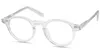 Brand Eyeglass Frames Fashion Eyewear Round Myopia Optical Glasses Retro Reading Glasses Frame Men Women Spectacle with Clear Lens