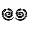 Multi formes d'acrylique oreille spirale cônes bouchons Tunnels extenseur cintre jauges boucles d'oreilles étirement corps piercing bijoux