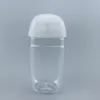 30ML زجاجة المطهر اليد خلت PET نصف بلاستيكية مستديرة الوجه حمل مطهر زجاجة المطهر زجاجة كأب الطفل للطفل
