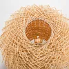 wicker pendant lamp handmade bird nest suspension light hotel restaurant mall bar lounge porch rattan hanging chandelier lighting