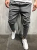 Men s Fashion Skinny Stretch Trousers Slim Fit Straight Leg Suit Pants