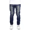 Herr Jeans Denim Jogger ny stil Mode Stretch Hip Hop Joggers För Herr trendig stretch-fit fri frakt