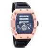 Li Luxury Watches Men039s Quartz Watches Men Fashion Skeleton Silica Gel Strap Quartz Whole 2085234