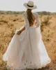 Long Sleeves Wedding Dresses Country Style A Line Bridal Gowns Plus Size 0 2 4 6 8 10 12 14 16 18 20