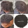 Peluca para hombre 4mm/6mm/8mm/10mm Afro Wave Unidad de tupé de encaje completo reemplazo de cabello humano virgen brasileño entrega rápida y expresa