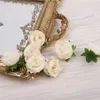 100pcs/lot artificial rose flower head simulation silk flower DIY wedding decoration wreath rose flower wall