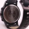 بطارية Aehibo Quartz جميعها الفرعية تعمل رجال الساعات الساعات 43 مم زرقاء Super Chronograph Hardlex Black Steel Wristwatches