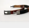 Europa und die Vereinigten Staaten heißer Verkauf Retro-Trend Titan Stahl schwarzes Leder Hanfseil Armband handgewebtes PU-Lederarmband WY1005