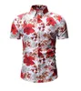 Mäns casual skjortor moda veloce hawaiian bomull män skjorta kort ärm 2021 hawaii stil shirt1