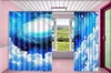 Impression 3D Blackout fenêtre Rideau Magnifique espace Planète personnalisée Salon Chambre Magnifiquement décorée Rideaux