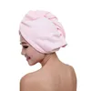 Hot New Microfibre After Chuveiro De Secagem De Secagem Mulheres Meninas Meninas Lady Toalheiro Cabelo Seco Chapéu Cap Turbante Cabeça Envoltório Ferramentas de Banho WCW212