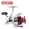 18Original RYOBI ZAUBER PRO HP Fiskehjul Spinning 8 + 1BB Metal Body Spool Handtag Power Saltwater Självlåsande handtag