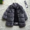 Faux  Fur Coat Women Winter Fashion Artifical  Fur Coats Women Winter Warm Stand Collar Coat Jacket Female Ladies