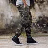 Moda Erkek Kamuflaj Koşu Pantolon Fermuar Tulum Işın Ayak Pantolon Düzensiz Pantolon Hip Hop Erkek Tasarımcı Pantolon