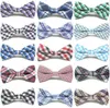 Barn Mode Formell Bomull Bow Tie Kid Klassisk Striped Bow Slipsar Färgrik Butterfly Bröllopsfest Bowtie Pet Tuxedo Slipsar YDL087