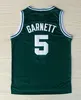 Mens Broderi # 21 Kevin Garnett Jersey svart blå vit 34 # Paul Pierce Jersey 5 # Kevin Garnett 20 # Ray Allen Jerseys Stitched Size S-XXL