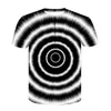 qnpqyx مضحك 3D t Shirt الرجال فريد دوامة طباعة vertigo قميص أزياء باردة القمصان الهيب هوب قصيرة الأكمام