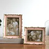 Rose hars fotolijst 6 inch 7 inch vintage fotolijst home decor retro houten bruidspaar foto's frames cadeau ornament BH1667 CY