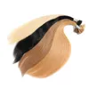 1g strand 100g brasiliansk i-tips mänsklig förbundna hårförlängningar Virgin nonroems mänskliga hår brasilianska rakt mörkt färg keratin hår