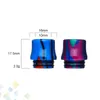 DRIP TIPS 810 510 RANDE Bred borrstycken Epoxy Harts Tips Rökningstillbehör DHL GRATIS