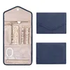 Roll Foldable Jewelry Case Organisateur de bijoux pour Voyage Journey-Rings Colliers Jewerly Storage Bag plus de couleurs pour choice282A